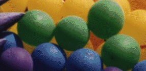 closeup of colored balloons GIF