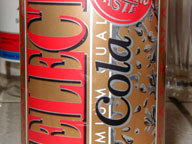 closeup of soda can