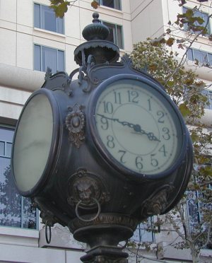 4-faced Street clock