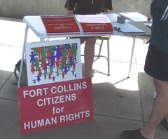 Citizens for Human Rights info table