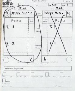 Circle winner, cross out loser
