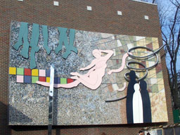 Art outside Chongdong theater