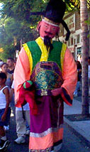 [life-sized puppet]