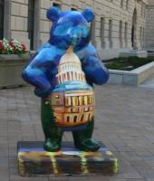 Panda with Capitol painted on it