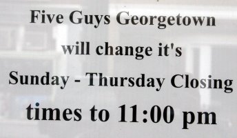 Sign in restaurant with bad grammar