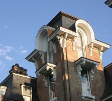 Windows with semicircular tops