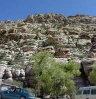 High rock wall