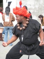 warrior with red hair