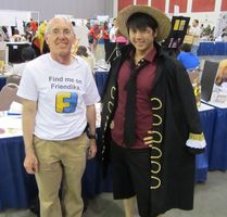 Me with person dressed in “One Piece” outfit