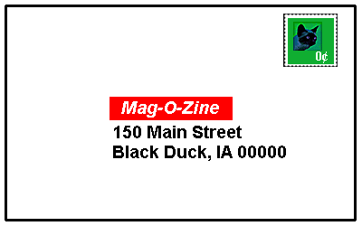 front of card with stamp