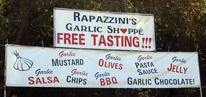 poster of garlicked foods
