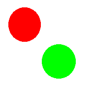 Circles with
transparent gray