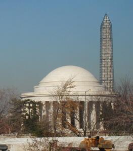 Jefferson Memorial and Washington Monument