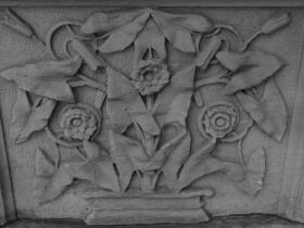Carved flowers (shot straight on)