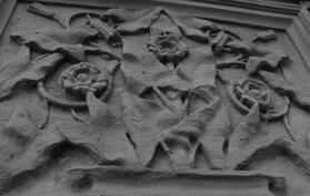 Carved flowers (shot from below)