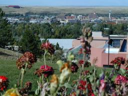 Downtown Casper as seen from college