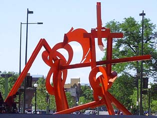 Orange sculpture