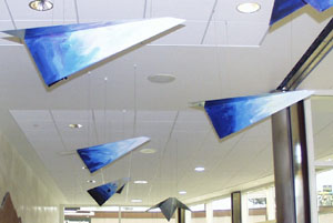 airplane mobile in main terminal