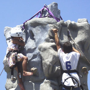 Young climber about 4 yrs old